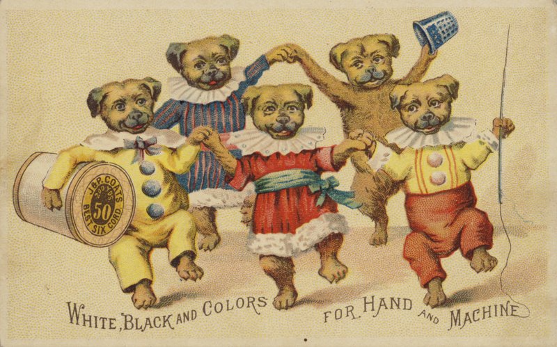 Hund dansar i kläder av American School