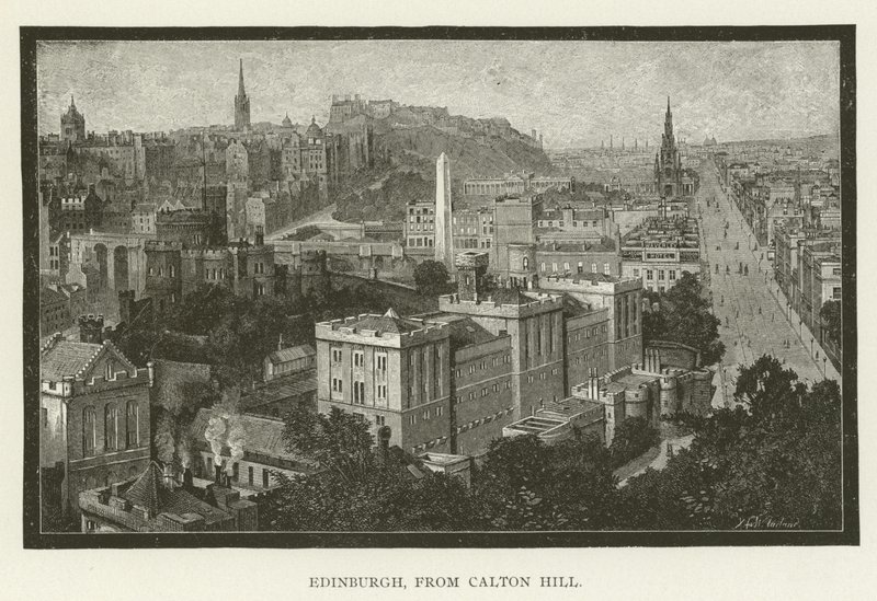 Edinburgh, från Calton Hill av American School