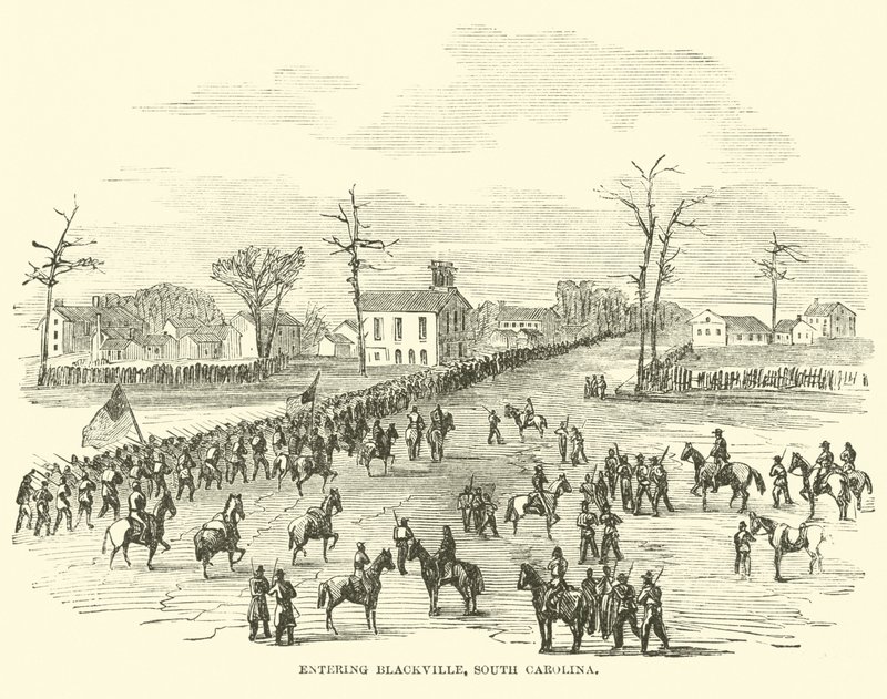 Inresa i Blackville, South Carolina, januari 1865 av American School