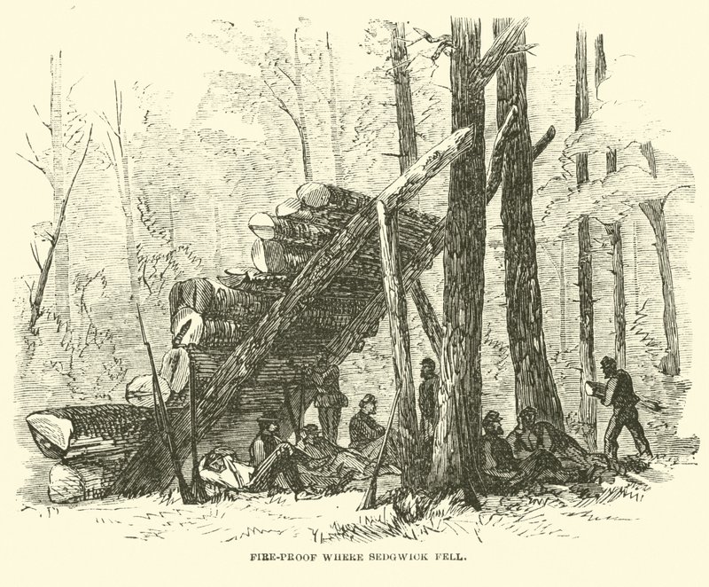 Brandsäker där Sedgwick föll, maj 1864 av American School