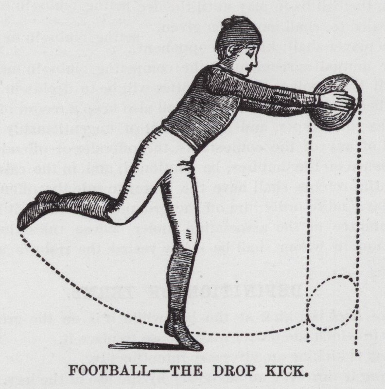 Football, the Drop Kick (gravyr) av American School