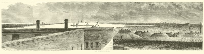 Fort Jackson, Savannah, december 1864 av American School