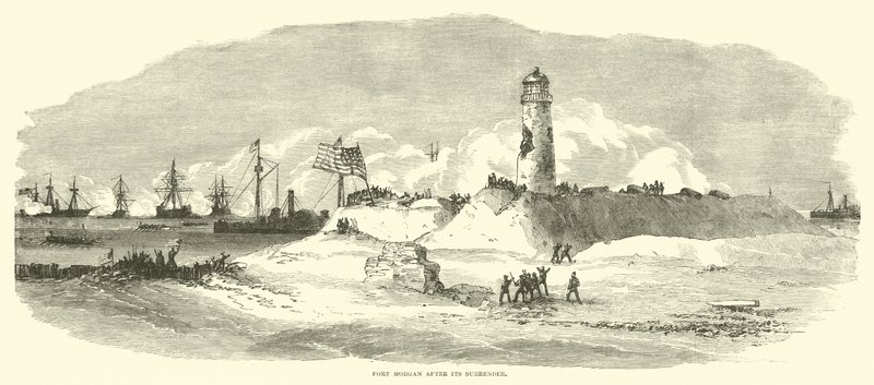 Fort Morgan efter kapitulationen, augusti 1864 av American School