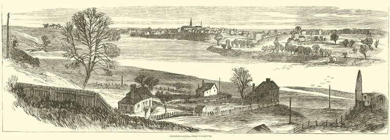 Fredericksburg, från Falmouth, november 1862 av American School