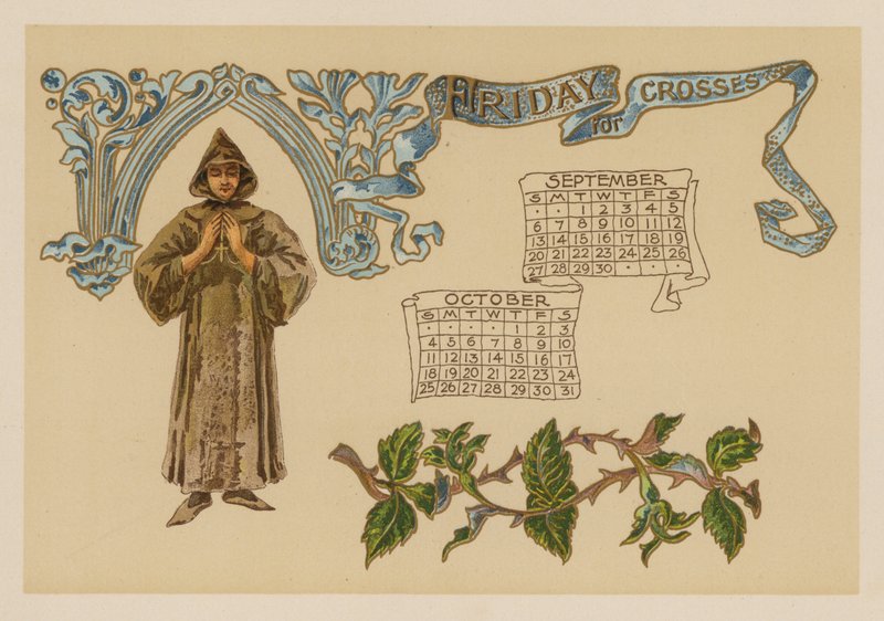 Fredag för kors (chromolitho) av American School