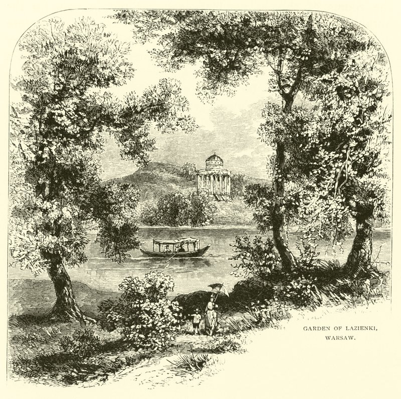 Lazienkis trädgård, Warszawa av American School