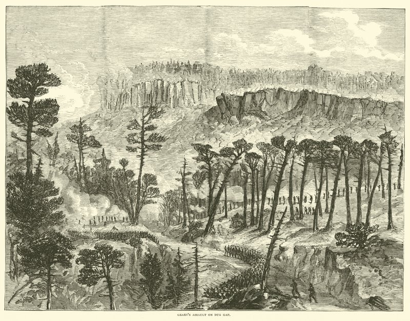 Gearys anfall på Dug Gap, maj 1864 av American School