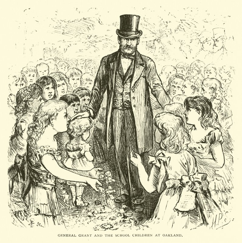 General Grant och skolbarnen i Oakland av American School