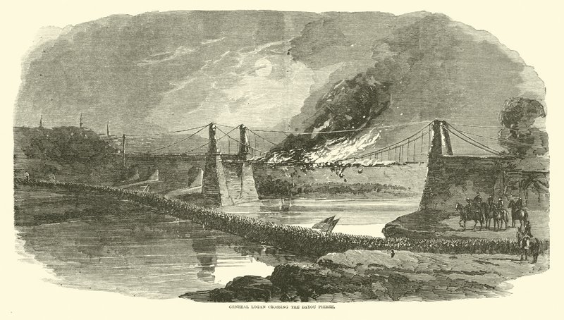 General Logan korsar Bayou Pierre, maj 1863 av American School