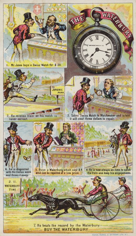 Gentleman köper klocka av American School