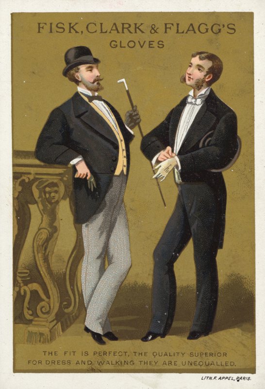 Gentlemen Talking, Annons för handskar av American School