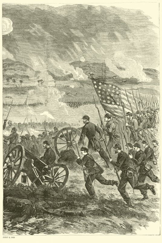 Gettysburg, 3 juli 1863, juli 1863 av American School