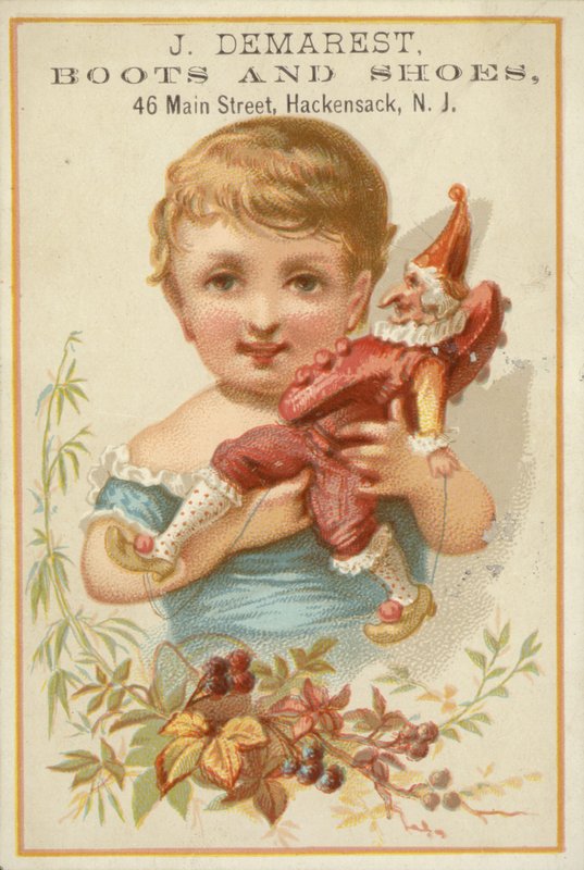 Flicka Håller Mr Punch av American School