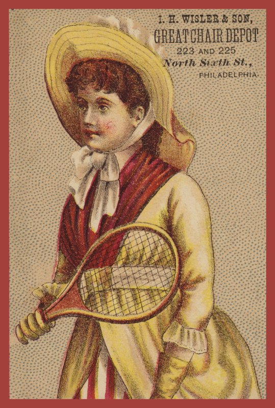 Flicka Håller Raquet av American School