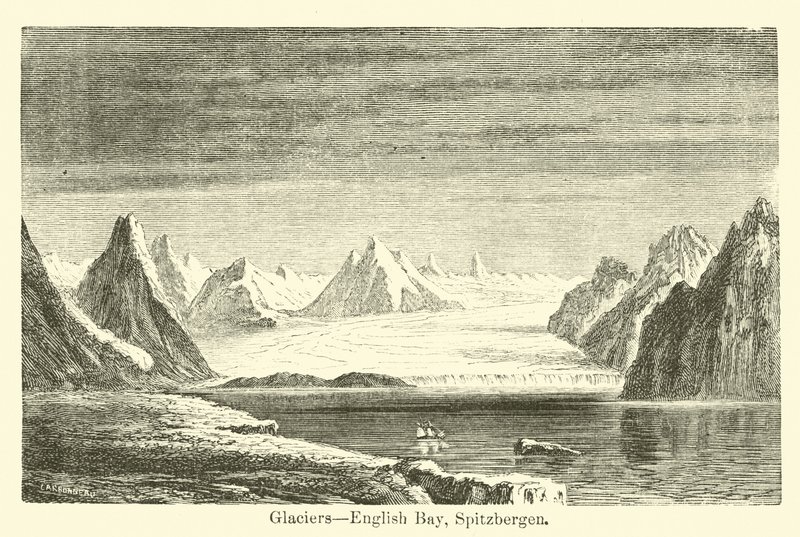 Glaciärer, English Bay, Spetsbergen av American School