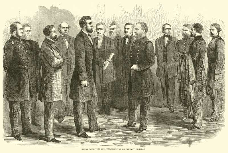 Grant fick sitt uppdrag som generallöjtnant, maj 1864 av American School
