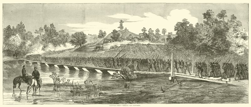 Hannover färja, korsar Pamunkey, juni 1864 av American School
