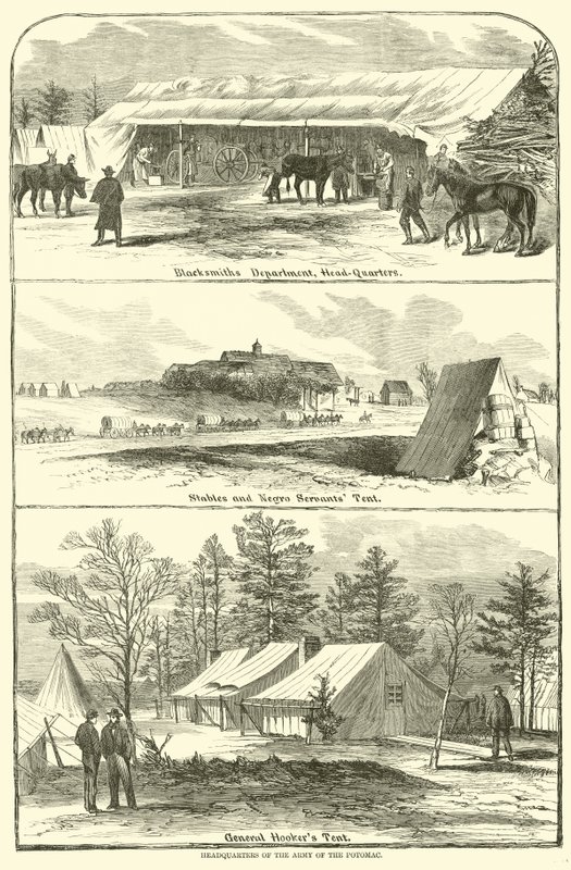 Högkvarter för Army of the Potomac, januari-april 1863 av American School