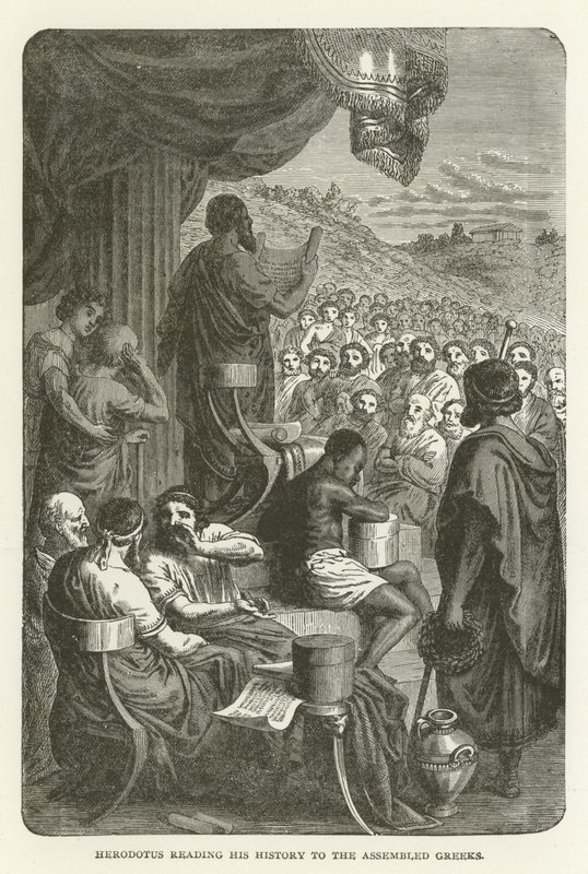 Herodotus läste sin historia för de församlade grekerna av American School