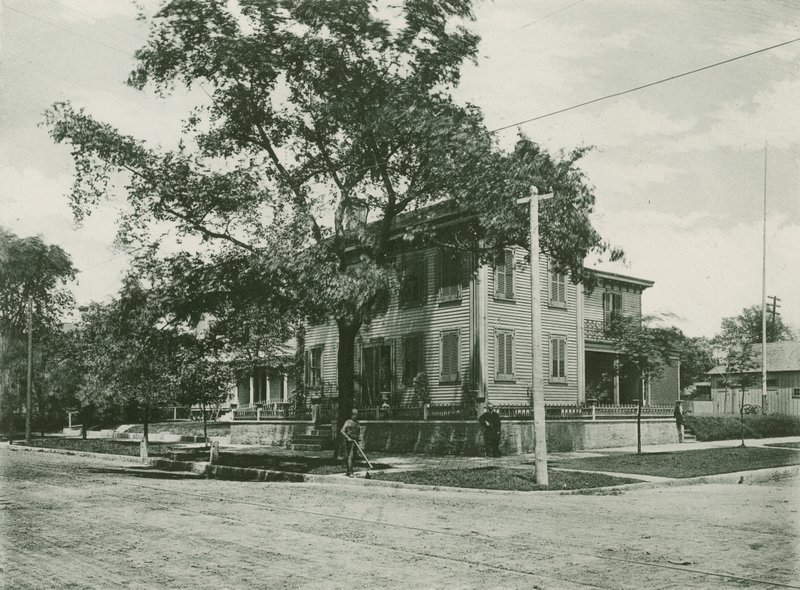 Abraham Lincolns hem 1861 (fotogravyr) av American School