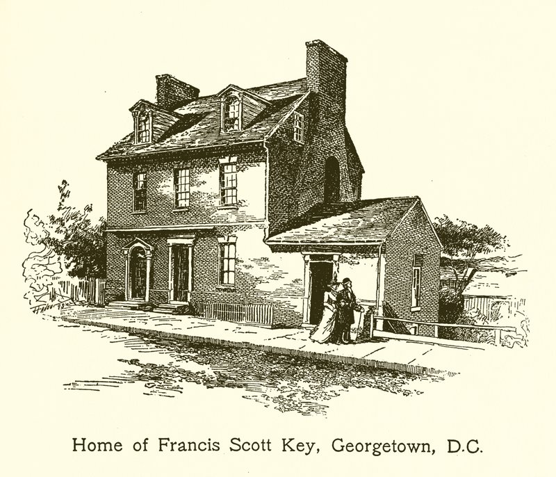 Hem för Francis Scott Key, Georgetown, D.C av American School