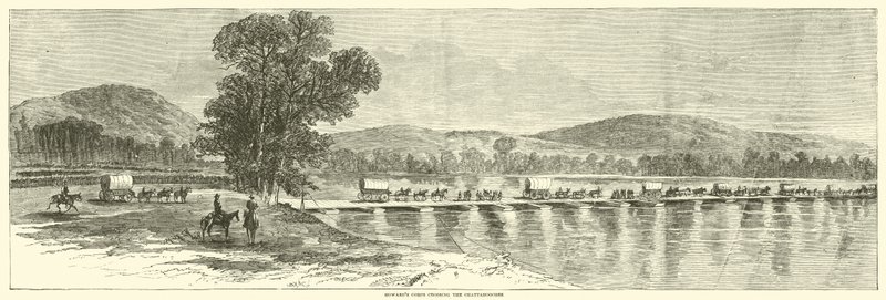 Howards korps korsar Chattahoochee, juli 1864 av American School