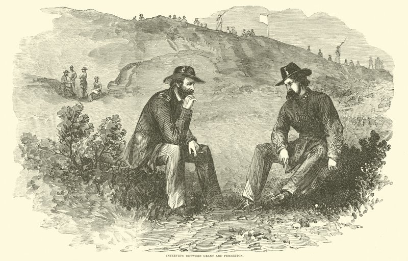 Intervju mellan Grant och Pemberton, juli 1863 av American School