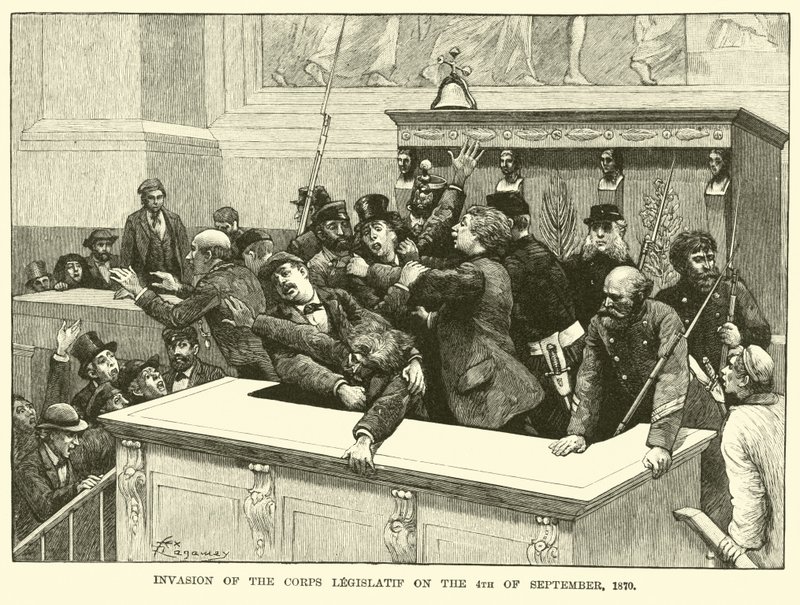 Invasion av Corps Legislatif den 4 september 1870 av American School