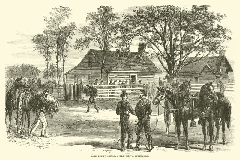 James Bennetts hus, där Johnston kapitulerade, april 1865 av American School