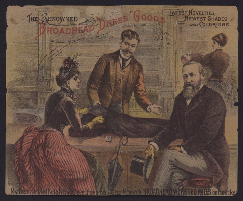Julia och president Ulysses S Grant (färglitografi) av American School