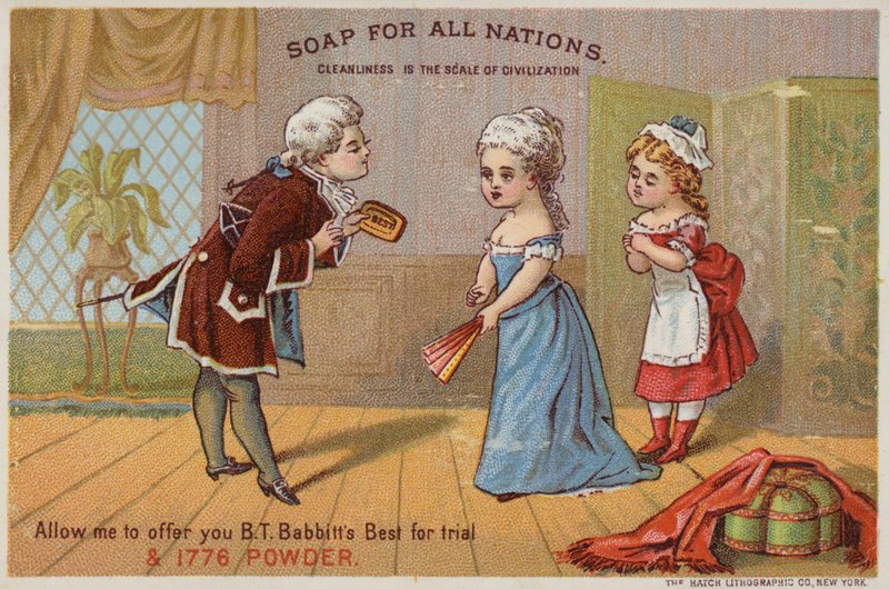 Dam Och Gentleman Med Maid av American School