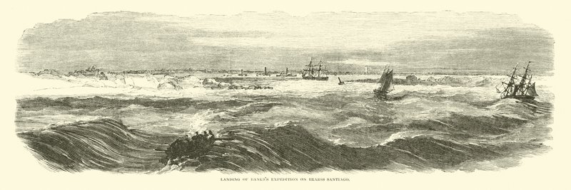 Landstigning av Bankss Expedition på Brazos Santiago, november 1863 av American School