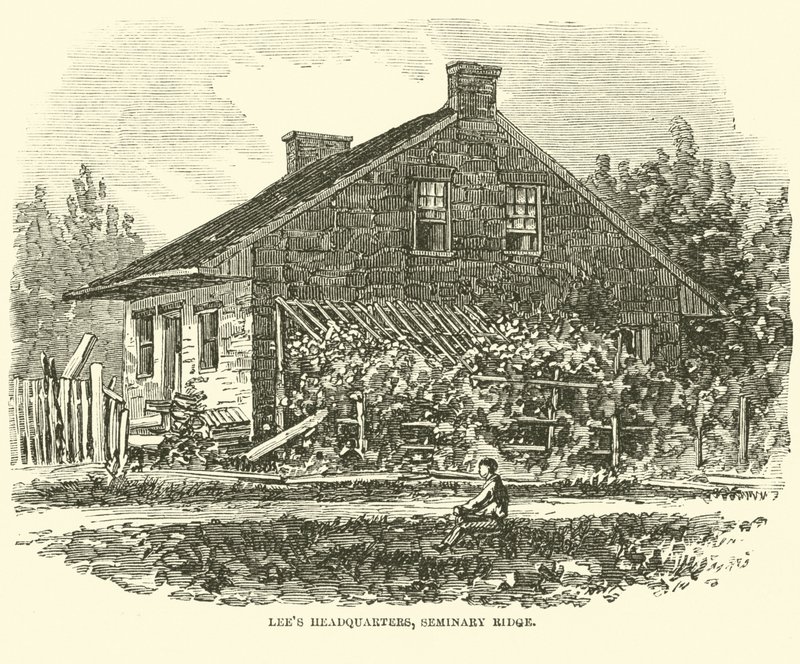Lees högkvarter, Seminary Ridge, juli 1863 av American School