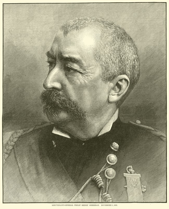 Generallöjtnant Philip Henry Sheridan, 1 november 1883, maj 1864 av American School