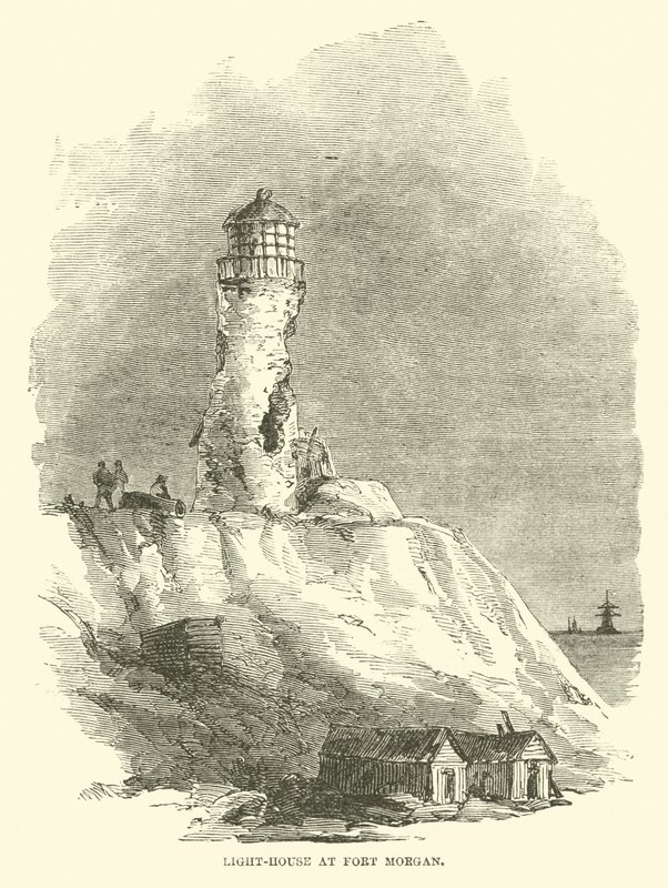 Fyren i Fort Morgan, augusti 1864 av American School