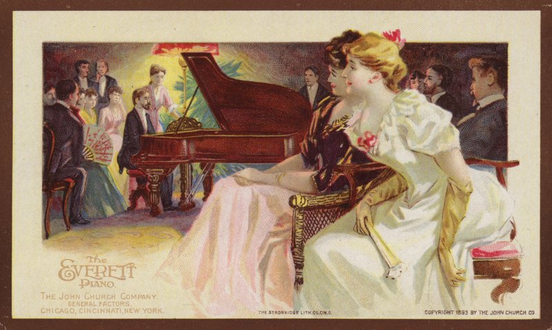 Lyssnar på ett pianorecital av American School