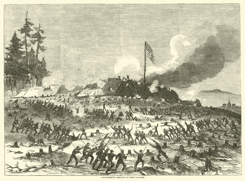 Longstreets anfall på Fort Sanders, november 1863 av American School