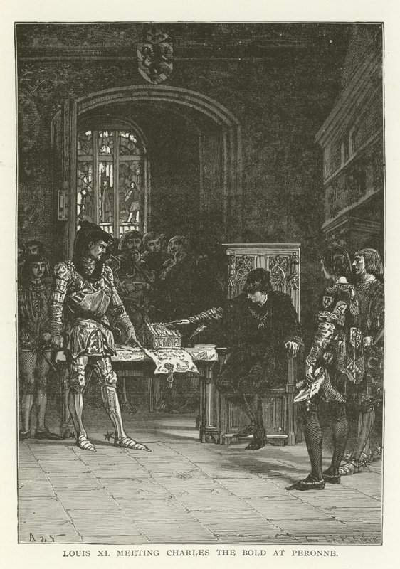 Ludvig XI möter Karl den Djärve i Peronne av American School