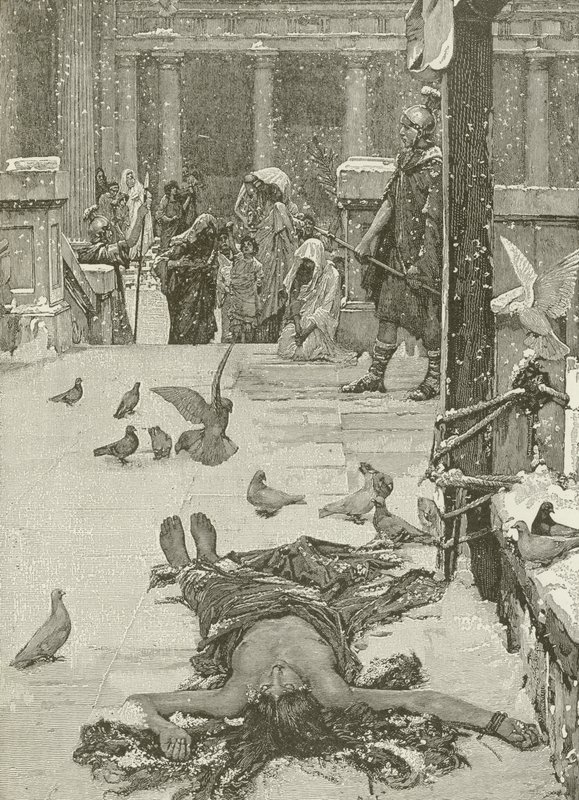 Martyrdom of St Eulalia, från målningen av J W Waterhouse av American School