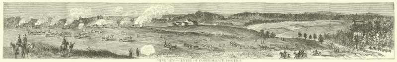 Mine Run, mitt i konfederationens position, november 1863 av American School