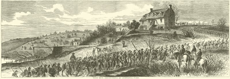 Mine Run, återkorsning vid Germania Ford, november 1863 av American School