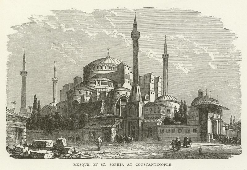 St Sophia moskén i Konstantinopel av American School