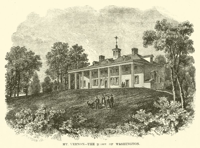 Mount Vernon, Washingtons hem (gravyr) av American School