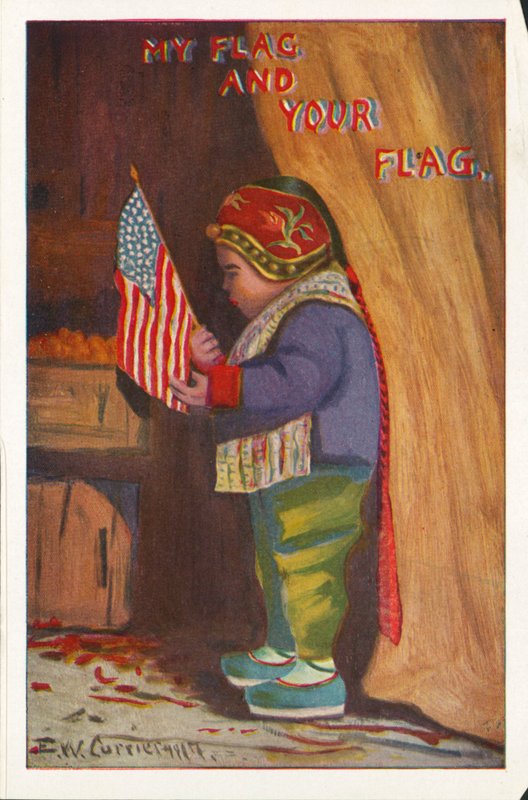 Min flagga och din flagga (färg litho) av American School