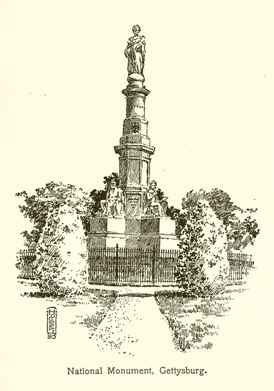 Nationalmonument, Gettysburg av American School