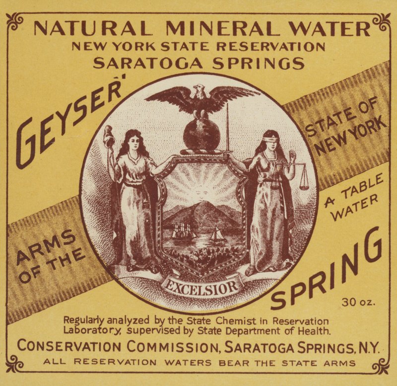 Naturligt mineralvatten, New York State Reservation, Saratoga Springs av American School