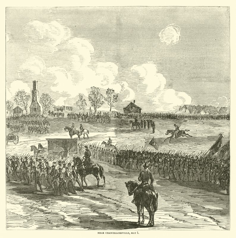 Nära Chancellorsville, 1 maj 1863 av American School
