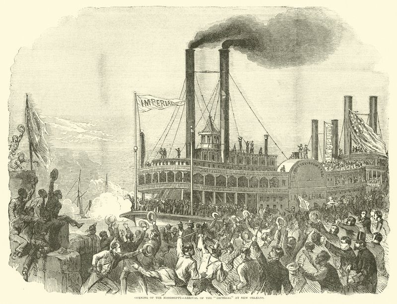 Öppnande av Mississippi, Imperialens ankomst till New Orleans, juli 1863 av American School