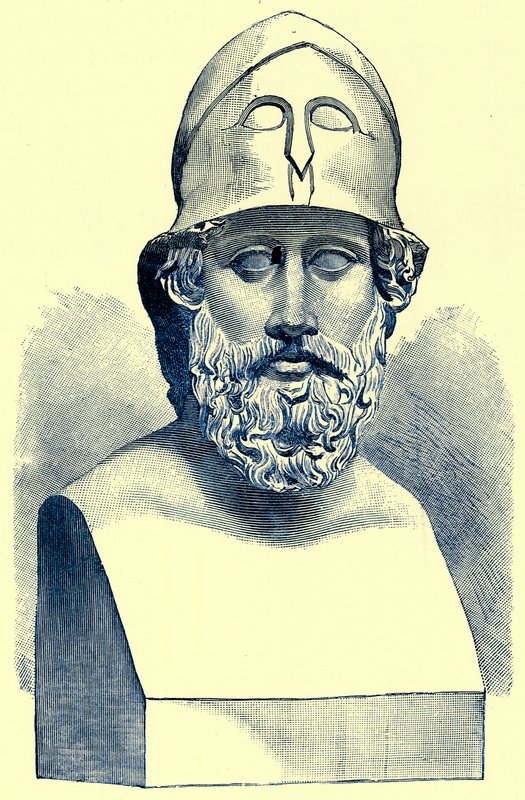 Perikles, illustration från History of Greece av Victor Duruy, publicerad 1890 (digitalt förbättrad bild) av American School