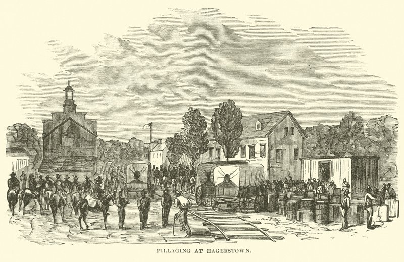 Plundring i Hagerstown, juli 1864 av American School